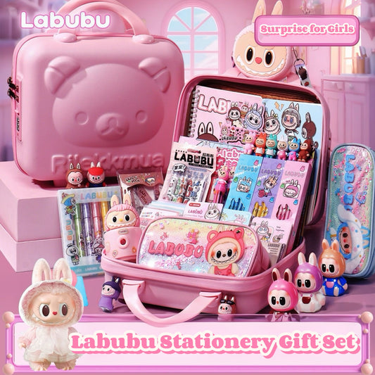 Back to School Stationery Set for Kids – Labubu Gift Box with Cute School Supplies
